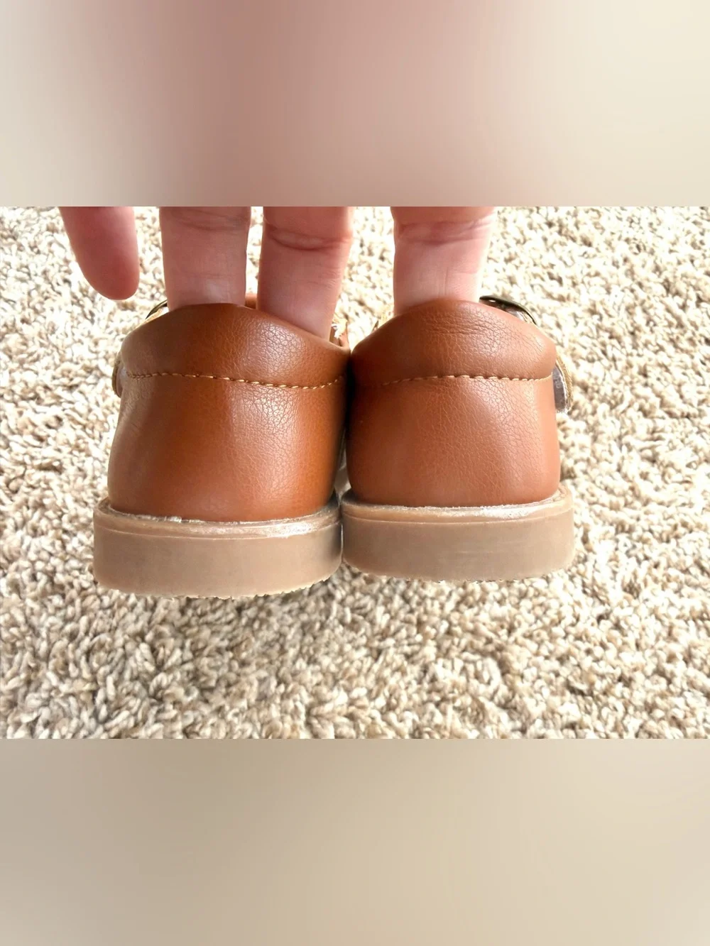 DADAWEN MG Baby Brown T-Strap Mary Jane Dress Shoes Size 7 Toddler EU 24